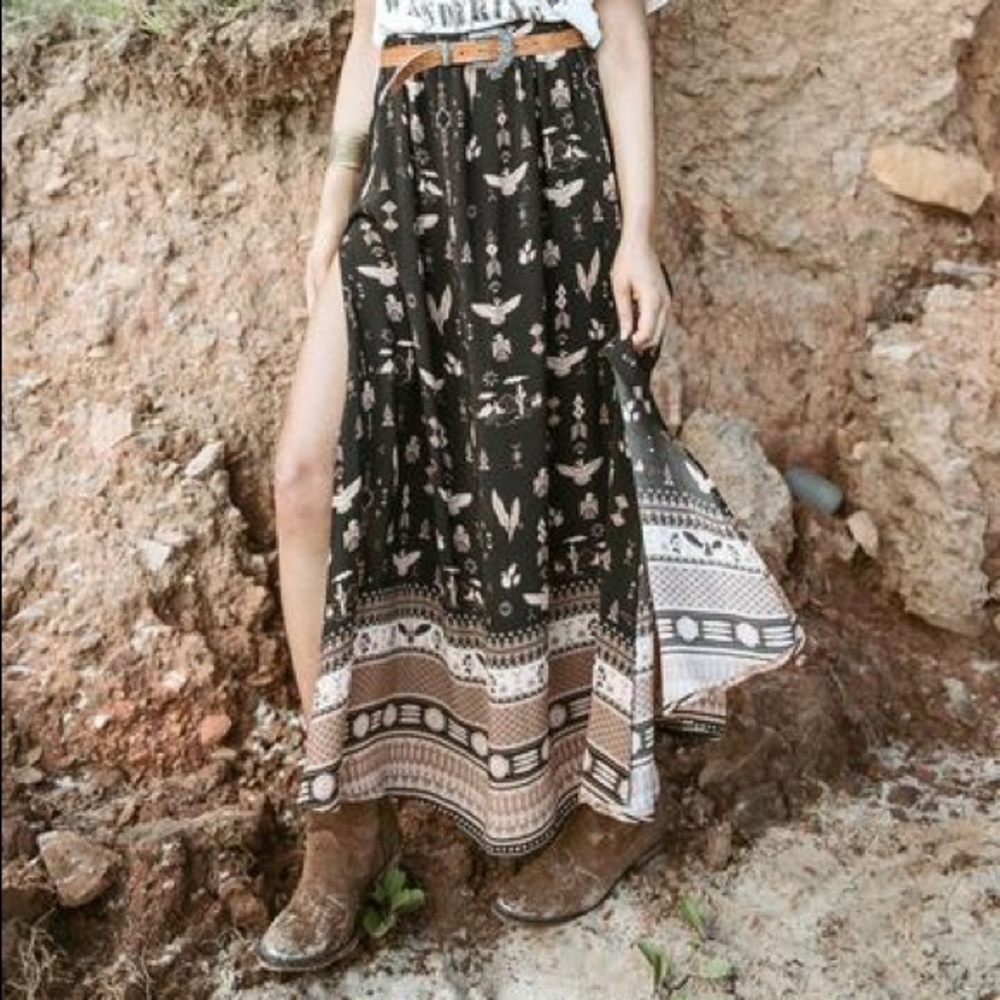Spell Phoenix Mustang Maxi Skirt